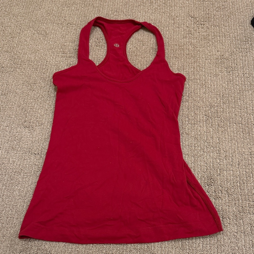Lululemon Athletica Vibrant Red Tank Top